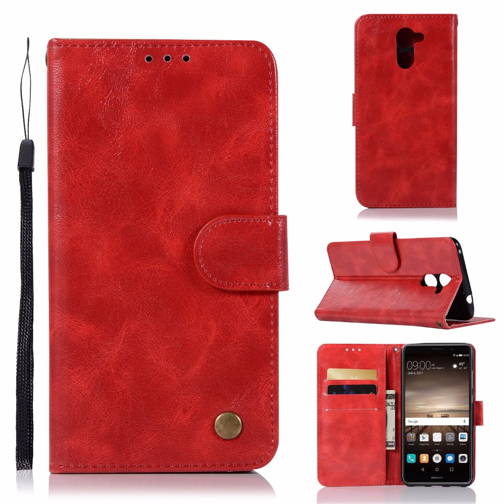 เคส Huawei Y7 (2017),Y7 Prime #เคสฝาพับแบบกระเป๋าสตางค์ Premium Vintage PU Leather