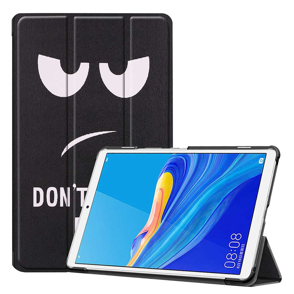 เคส Huawei MediaPad M6 8.4 #เคสฝาพับหนัง PU พิมพ์ลาย Pattern Printing Tri-fold Stand Leather Tablet Shell
