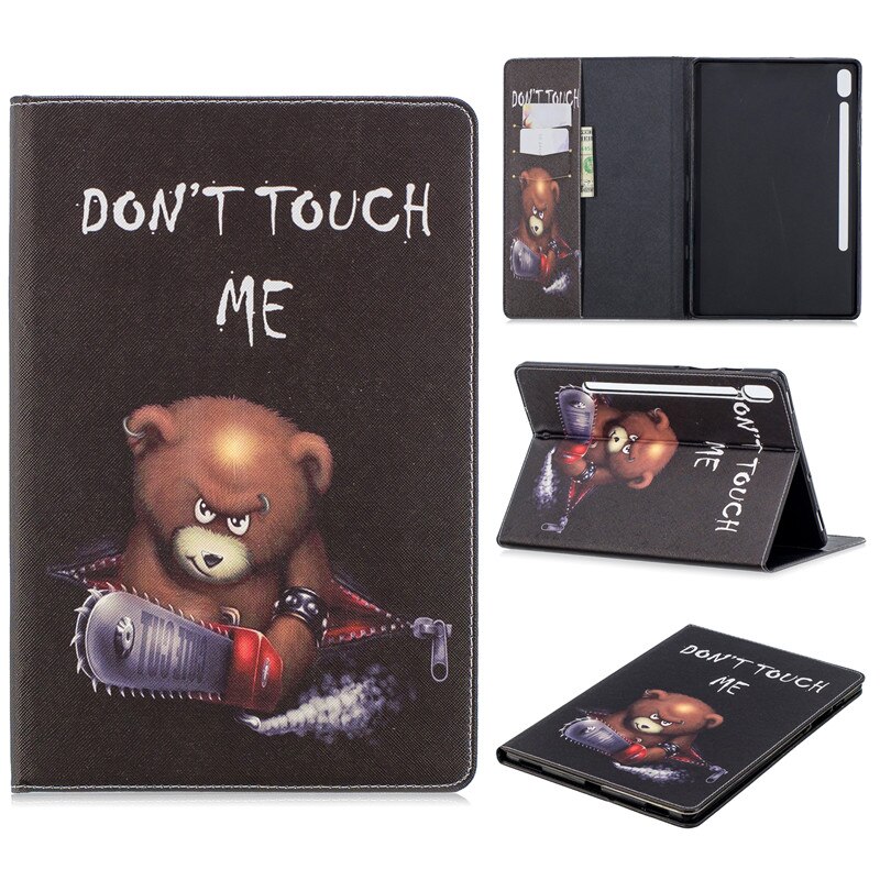 เคส Samsung Galaxy Tab S6 10.5 SM-T860 SM-T865 #เคสฝาพับสไตล์กระเป๋าสตางค์พิมพ์ลายสวยๆ Pattern Printing Magnetic Leather