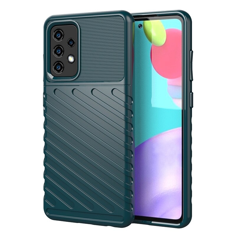 เคส Samsung Galaxy A53 5G #เคสฝาหลัง TPU อ่อน Thunder Series Twill Texture Soft TPU