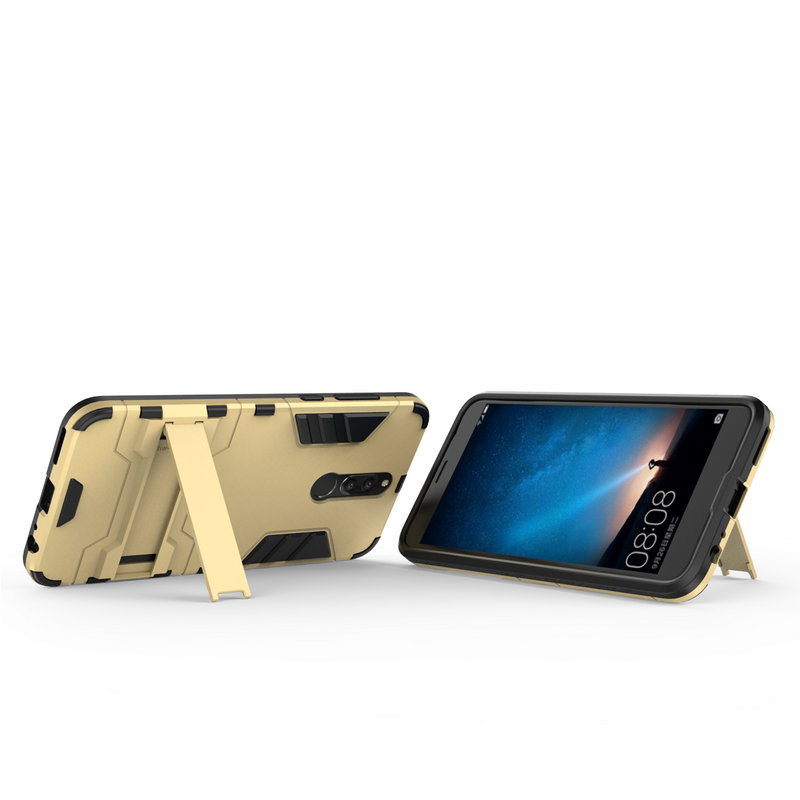 Case Huawei nova 2i #เคสฝาหลัง Cool Guard ไฮบริด พลาสติก+TPU มีขาตั้งในตัว รูปแบบสวยงามทันสมัย