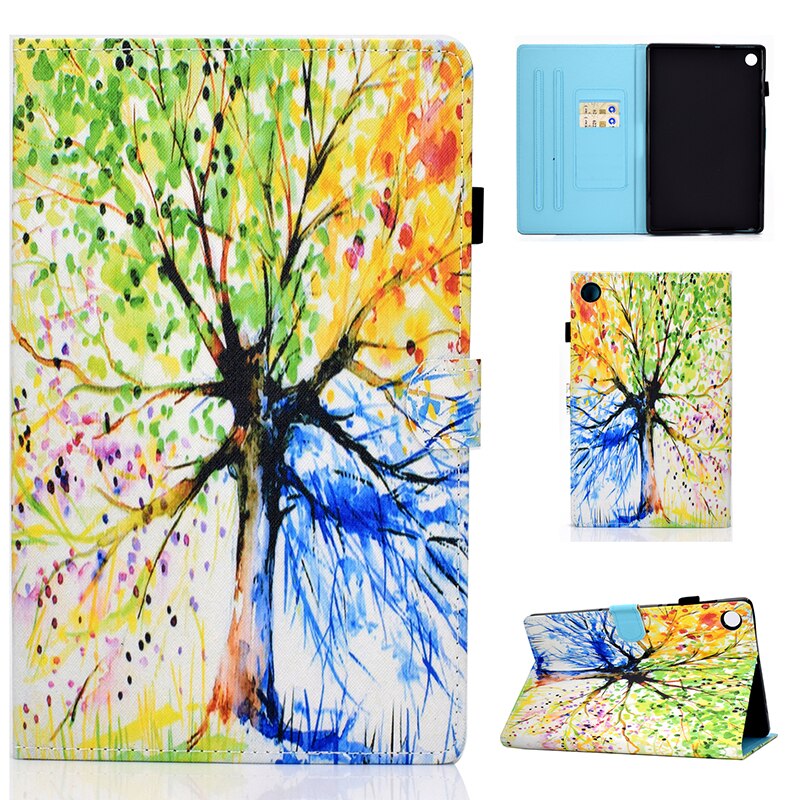 Case Huawei MatePad T8 8 นิ้ว #เคสฝาพับหนัง PU พิมพ์ลาย Pattern Printing Stand Leather