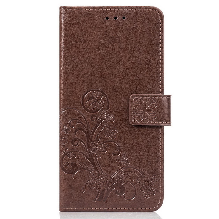 Case Huawei Mate 20 Pro #เคสฝาพับมีช่องใส่บัตร Imprinted Clover Leather Wallet