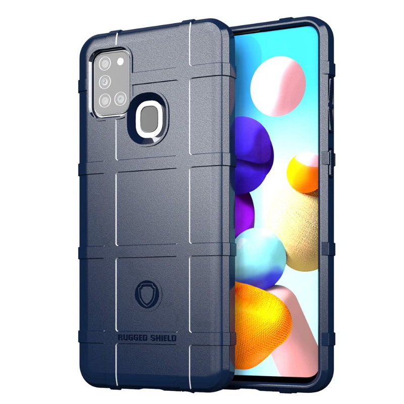 เคส Samsung Galaxy A21s #เคสฝาหลัง Rugged Shield Series Soft Silicone Shock Absorption Matte กันกระแทก