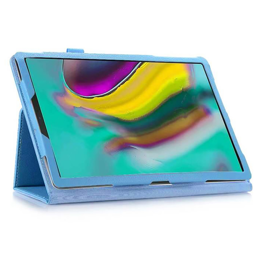 Case Samsung Galaxy Tab S6 Lite 10.4 SM-P610 P615 P617 #เคสฝาพับหนัง PU ผิวลิ้นจี่ Litchi Texture Leather Stand Protective Case