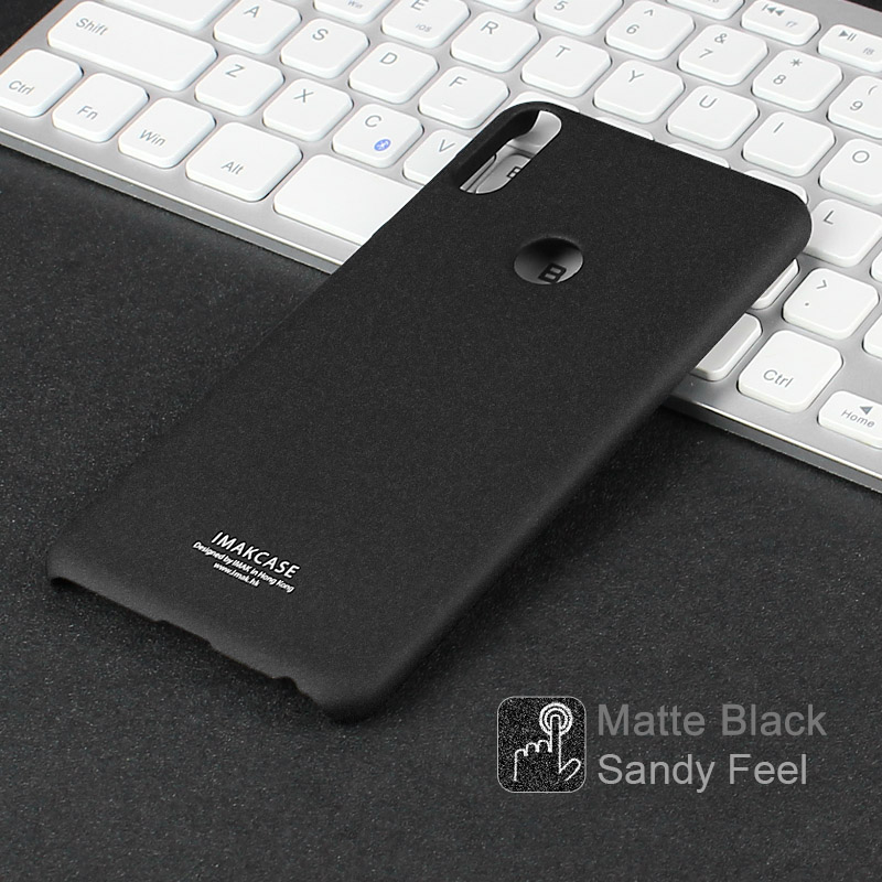 เคส Asus Zenfone Max Pro (M1) #เคสฝาหลัง IMAK Kickstand Matte Skin ขาตั้งแหวน + ฟิล์มกันรอยหน้าจอ