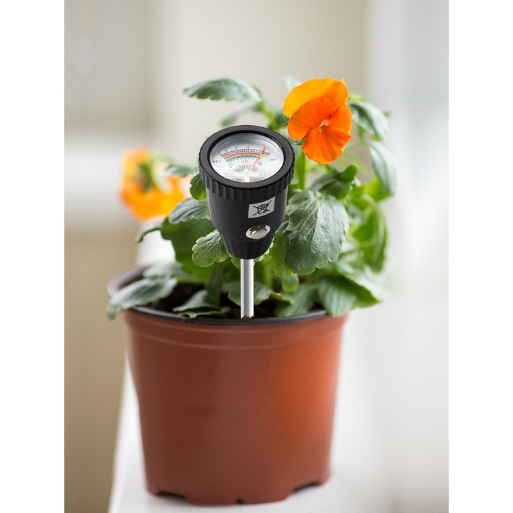 เครื่องวัดค่า pH ในดิน และความชื้น แท่งวัดโลหะอิเล็กโทรด ยาว 30 CM. ไม่ต้องใช้แบตเตอรี่