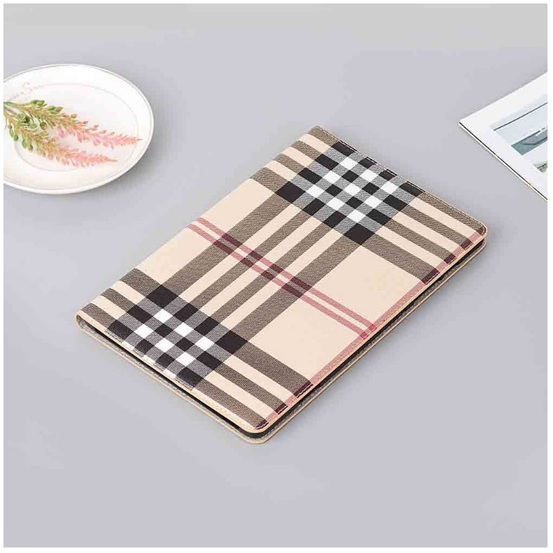 Case Samsung Galaxy Tab S7 SM-T870 SM-T875#เคสฝาพับกระเป๋าสตางค์หนัง PU รูปแบบลายสก็อต