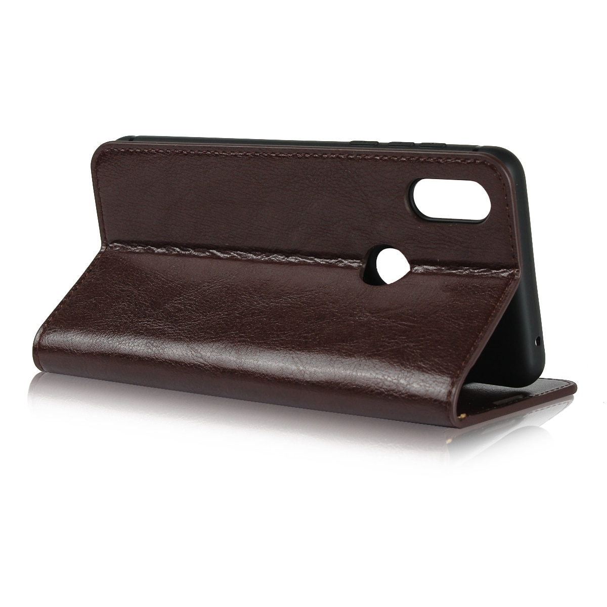 Case Xiaomi Mi Mix 3 #เคสฝาพับหนังแท้แบบกระเป๋าสตางค์คุณภาพดี Crazy Horse Genuine Leather Cover