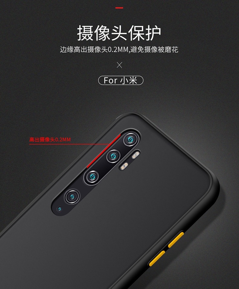 เคส Xiaomi Mi Note 10 Pro #เคสฝาหลังซิลิโคนโปร่งแสงขอบนิ่ม Frosted Translucent Silicone Case