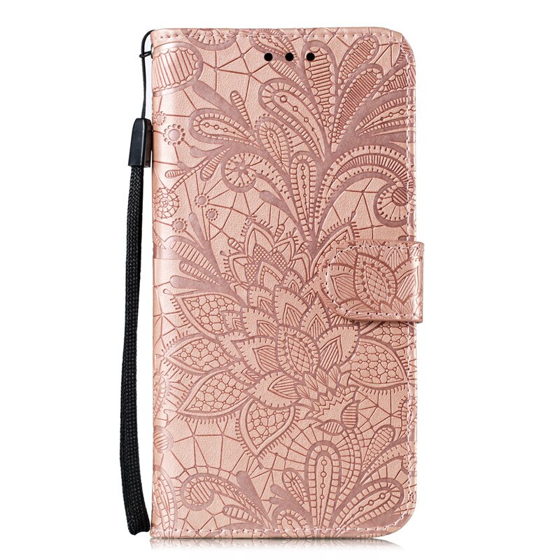 Case Samsung Galaxy Note 10 Lite #เคสฝาพับหนัง PU ผิวลายนูน Embossed Flower Leather Wallet