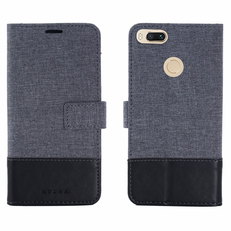 Case Xiaomi Mi A1 #เคสฝาพับแบบกระเป๋าสตางค์ MUXMA หนัง PU ออกแบบ 2 โทนสวยงามทันสมัย