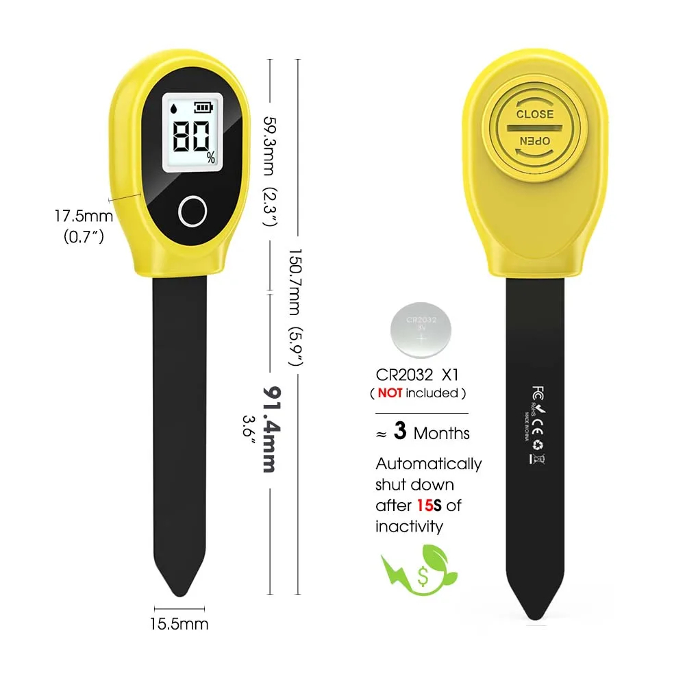 เซ็นเซอร์วัดค่าความชื้นในดิน Soil Moisture Meter Humidity Meter Detector Agriculture