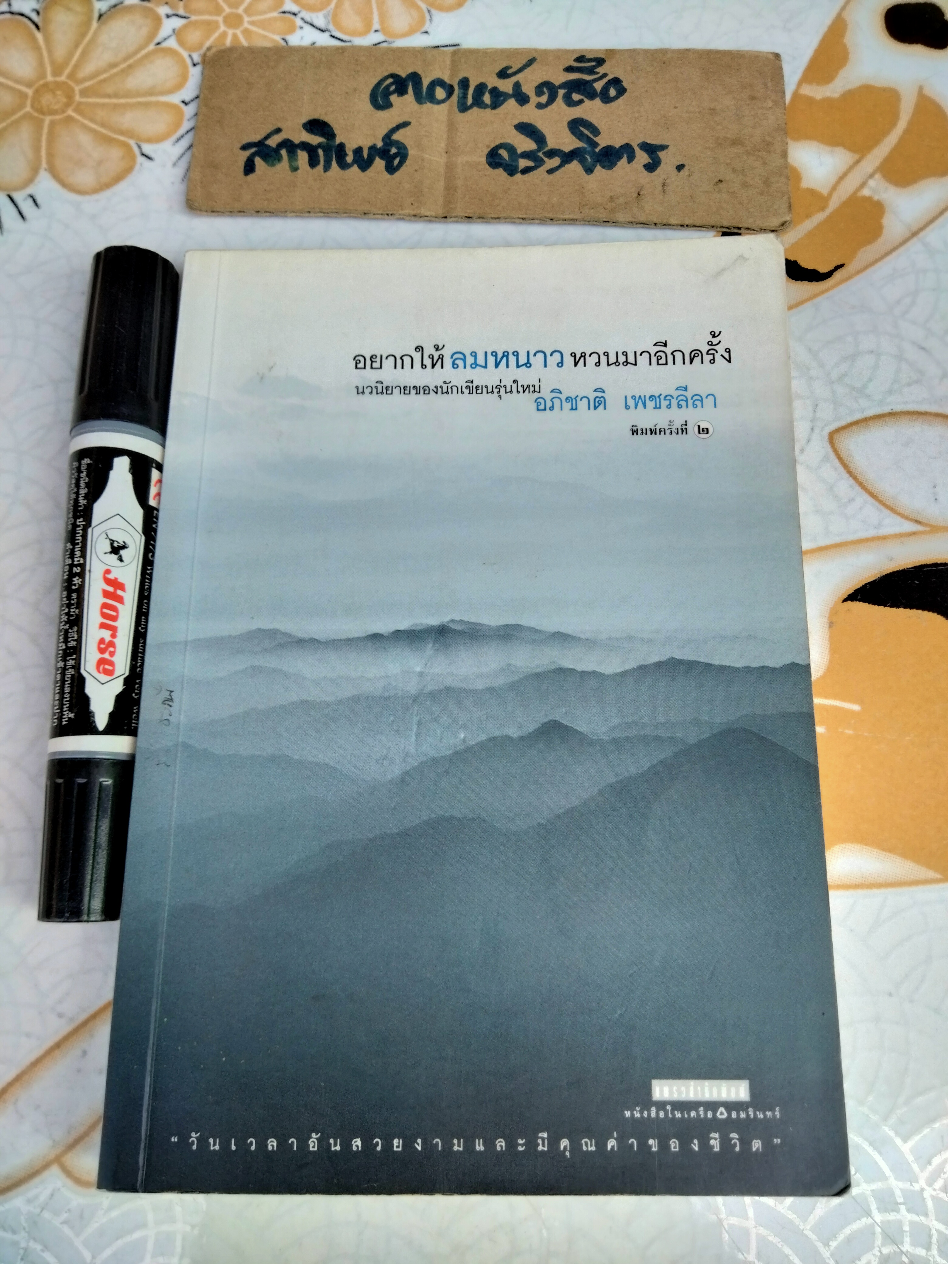 อยากให้ลมหนาวหวนมาอีกครั้ง (พิมพ์ 2/2545) อภิชาติ เพชรลีลา เขียน