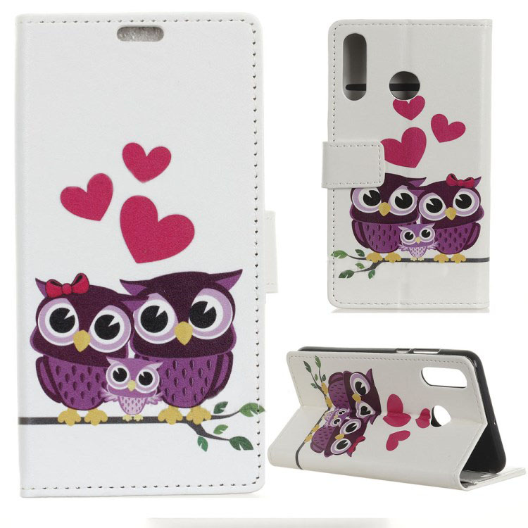 เคส Huawei P30 Lite #เคสฝาพับรูปแบบกระเป๋าสตางค์หนัง PU มีช่องเสียบบัตร
