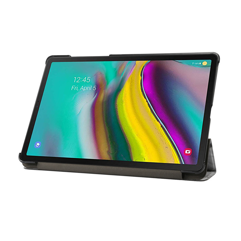 เคส Samsung Galaxy Tab S5e SM-T720 #เคสฝาพับปกสามพับลายเนื้อหินอ่อน Marble Texture Tri-fold PU Leather + PC Stand Tablet Shell