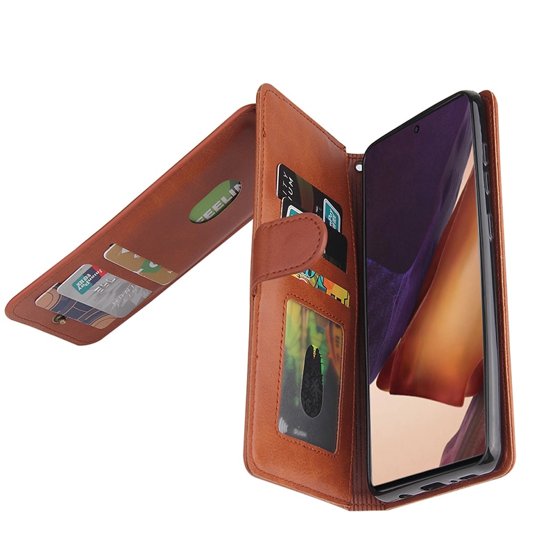 Case Samsung Galaxy Note 20 Ultra / Note 20 Ultra 5G #เคสฝาพับแบบกระเป๋าสตางค์ช่องใส่บัตรหลายช่อง Multi-slot Wallet Zippered Leather พร้อมสายคล้อง