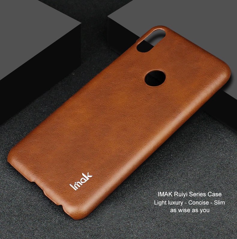 เคส Asus Zenfone Max Pro (M1) ZB601KL #เคสฝาหลังพลาสติกเคลือบหนัง PU IMAK Ruiyi Series