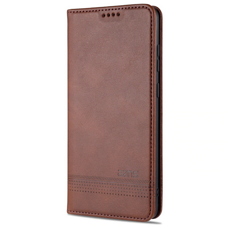 เคส Redmi Note 10 4G #เคสฝาพับ AZNS สไตล์ Retro หนัง PU มีช่องเสียบการ์ด