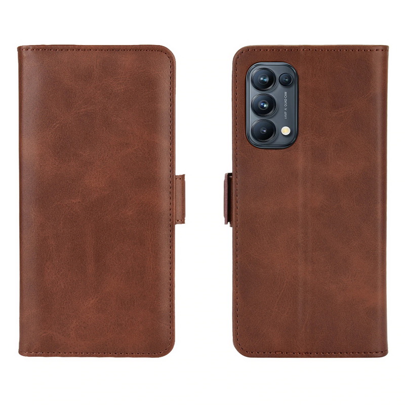 เคส OPPO Reno 5 Pro 5G #เคสฝาพับหนัง PU มีแถบปิดแม่เหล็กสไตล์กระเป๋าสตางค์