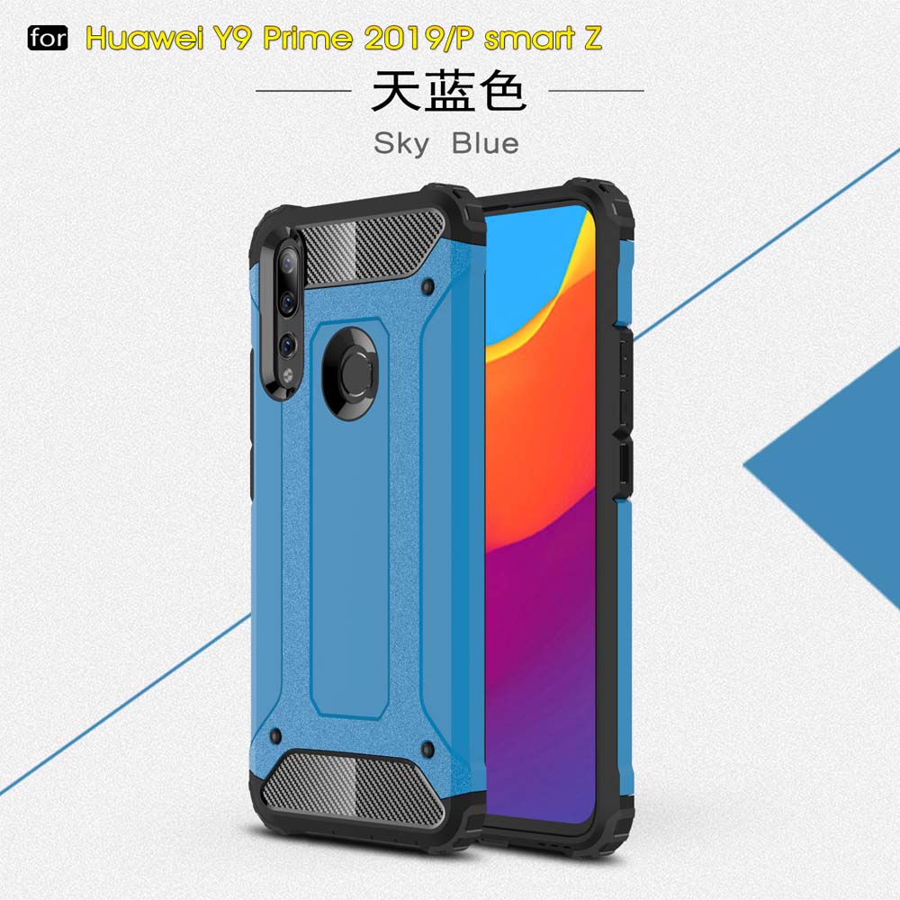 เคส Huawei Y9 Prime 2019 #เคสฝาหลังเกราะป้องกัน ไฮบริด พลาสติก+TPU สวยงามทันสมัย