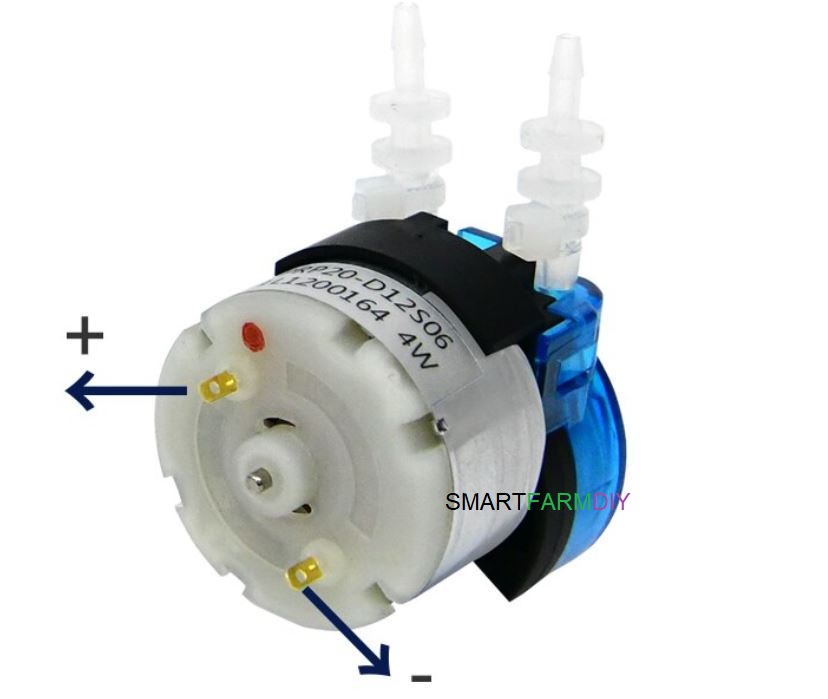 ปั้มดูดจ่ายผสมปุ๋ย Peristaltic Pump 6V/ 12V/ 24V Mini Sweep Robot DC Gear Pump