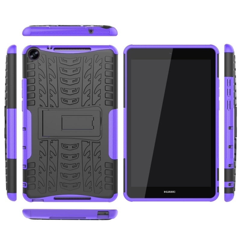 Case Huawei Mediapad M5 Lite 8 #เคสฝาหลังไฮบริด Cool Tyre PC+TPU Combo Cover with Kickstand