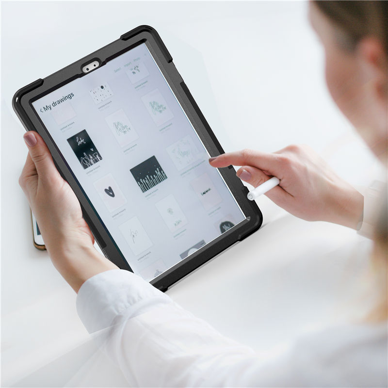 เคส Samsung Galaxy Tab S7 11นิ้ว T870 T875 #เคสฝาหลังกันกระแทก X-Shape 360 Degree Rotary Kickstand PC + Silicone มีสายคล้องมือ มีสายสะพายคล้องไหล่