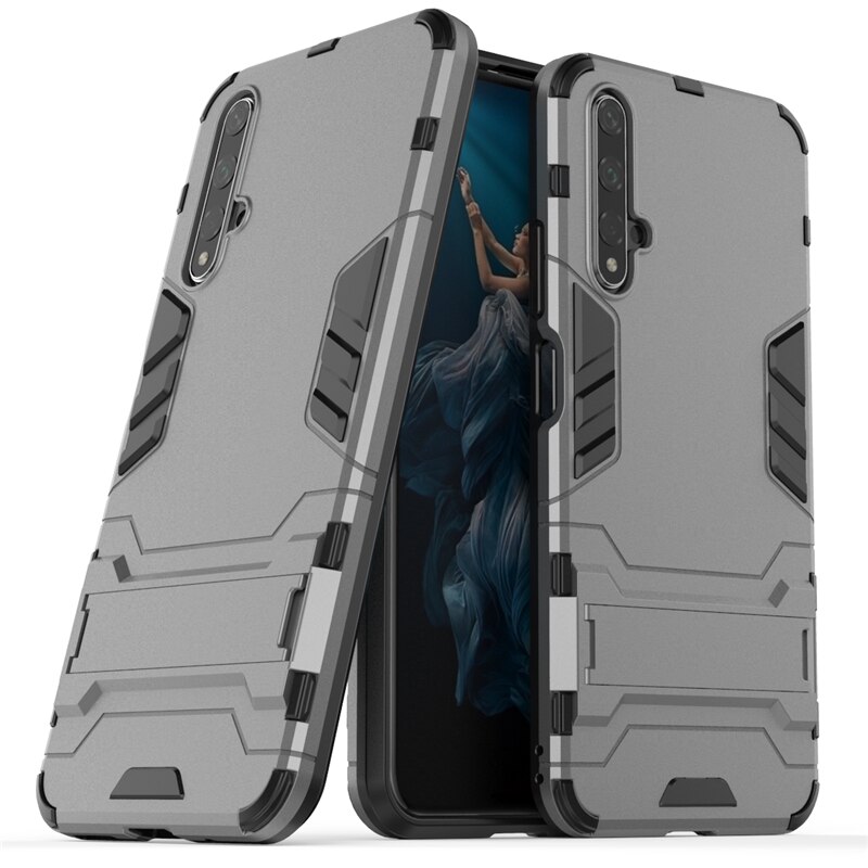 เคส Huawei Nova 5T #เคสฝาหลังพลาสติก ไฮบริด TPU + Kickstand (สินค้าพร้อมส่ง)