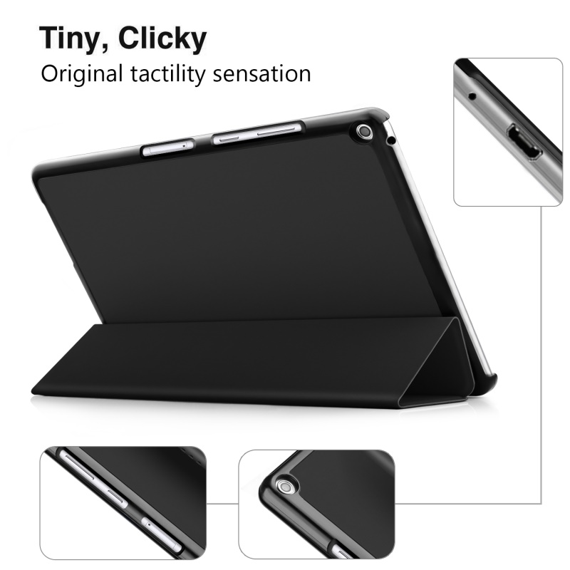 Case MediaPad T3 10 9.6 นิ้ว #เคสแท็บเล็ตฝาพับหนัง PU แบบพับสามพับ สวยดูดีมีระดับ