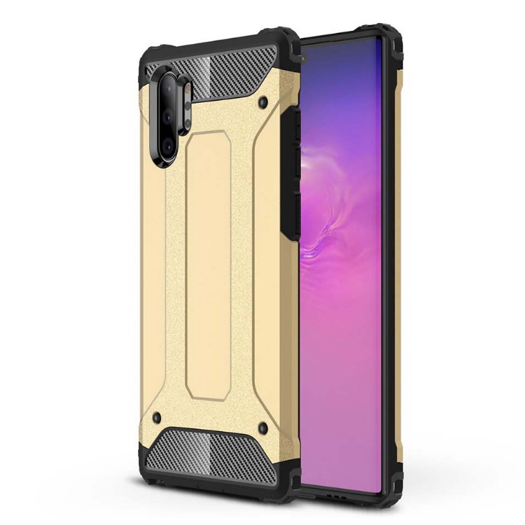 Case Samsung Galaxy Note 10+ #เคสฝาหลังเกราะป้องกัน ไฮบริด พลาสติก+TPU Heavy Duty Rugged Hybrid