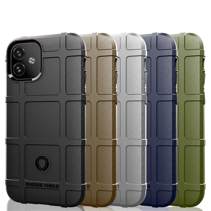 เคส iPhone 13 Pro Max#เคสฝาหลัง Rugged Shield Series Soft Silicone Shock Absorption Matte กันกระแทก