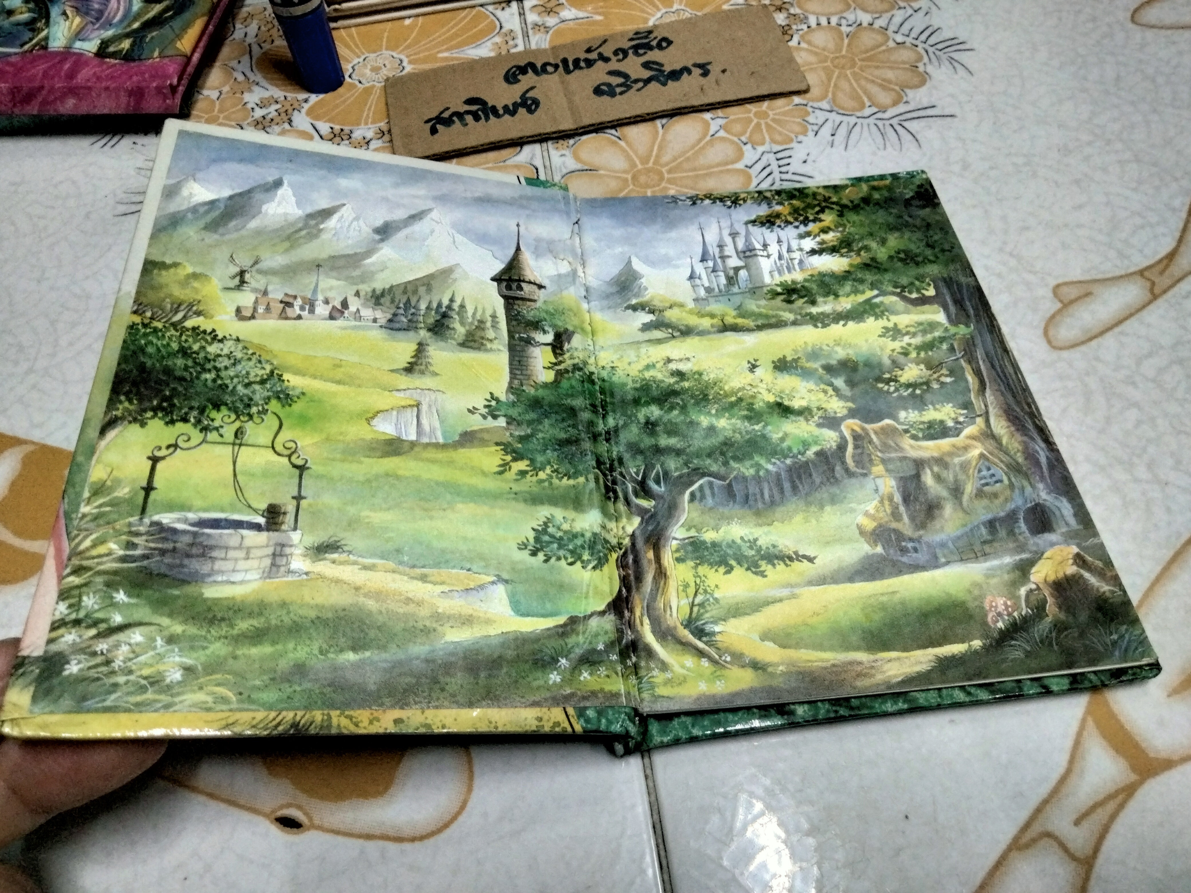 เจ้าชายกบ นิทานห้องสมุด ชุด นิทานกริมม์ส (เล่มนี้มีรอยเจาะที่ปกหลังเล็กน้อย + มีรอยปากกา (ตามรูป)