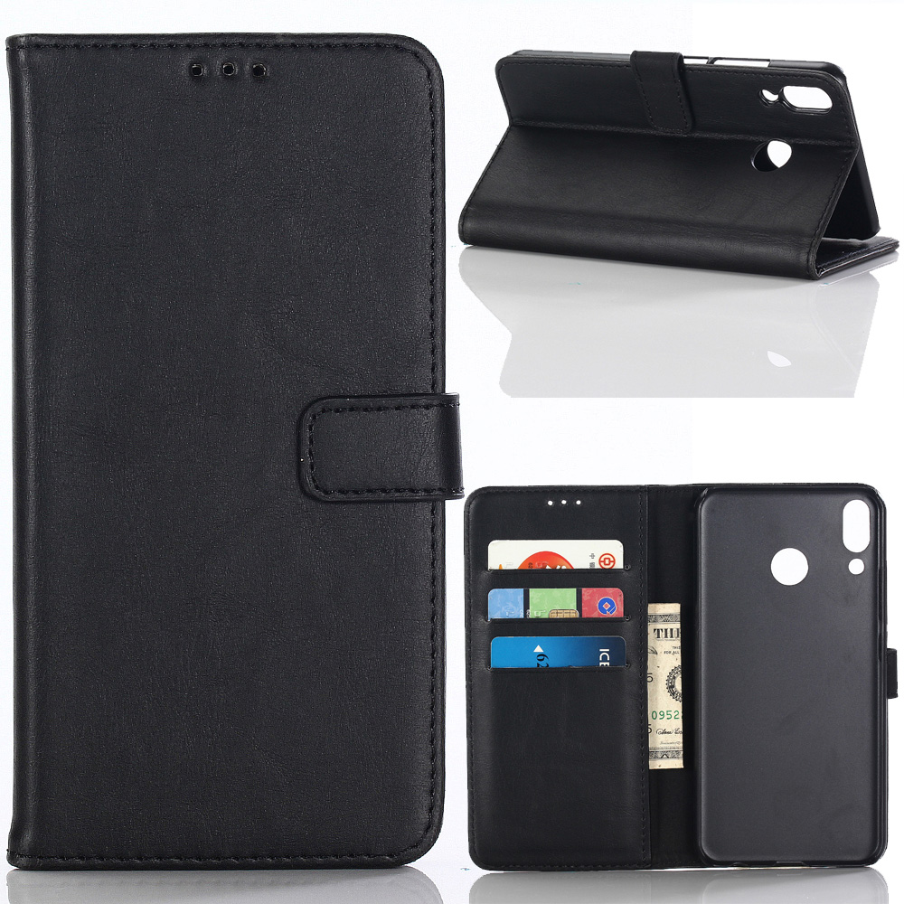 Case Asus Zenfone 5 ZE620KL / Zenfone 5Z ZS620KL #เคสฝาพับหนัง PU แบบกระเป๋าสตางค์สไตล์ย้อนยุค