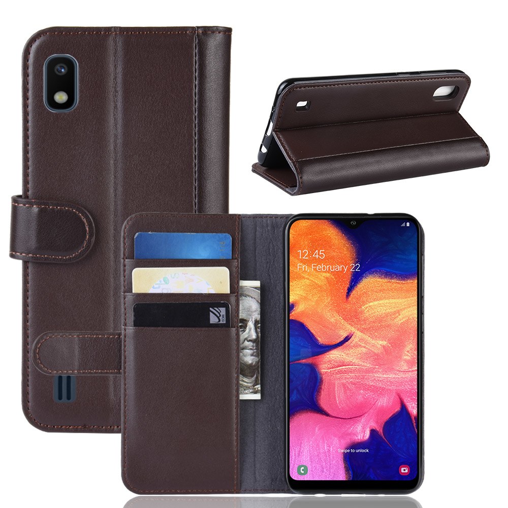 Case Samsung Galaxy A10 #เคสฝาพับสไตล์กระเป๋าสตางค์รูปแบบหนังแยกมีช่องเสียบบัตรคุณภาพดี