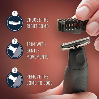 King C.Gillette® Men's Style Master Cordless Stubble Trimmer with 4D Blade ยิลเลตต์ ชุดมีดโกน หัวใบมีดเปลี่ยน Refill