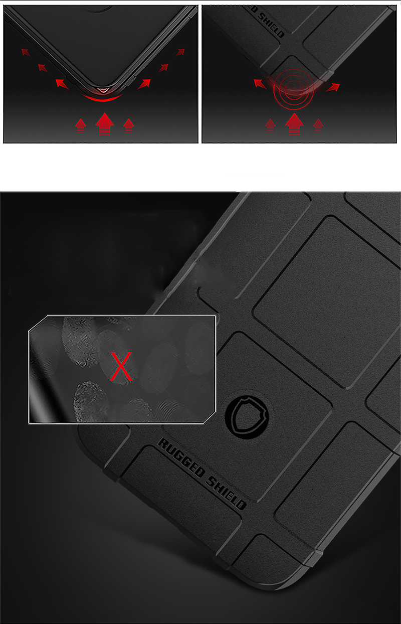 เคส Xiaomi Mi Note 10 Pro #เคสฝาหลัง Rugged Shield Series Soft Silicone Shock Absorption Matte กันกระแทก