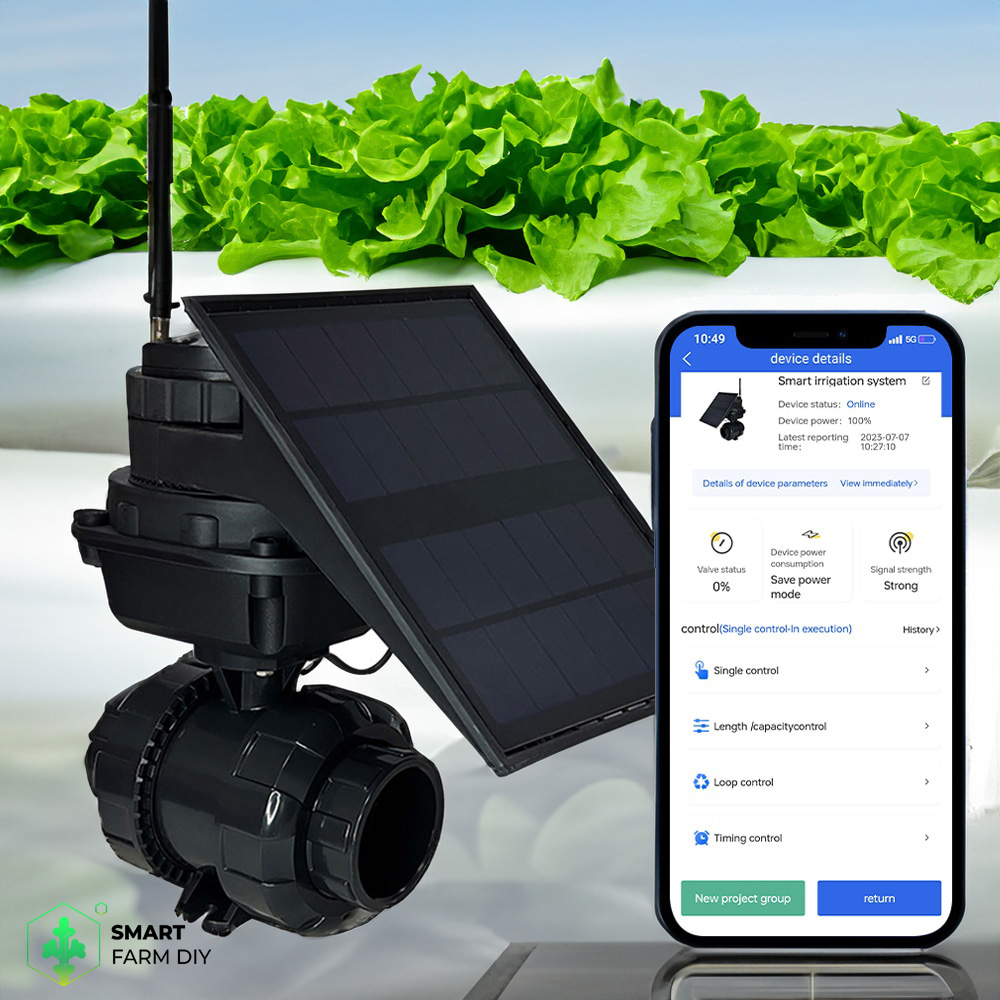 Solar Smart Valve ผ่านแอพพลิเคชั่น พลังงานแสงอาทิตย์