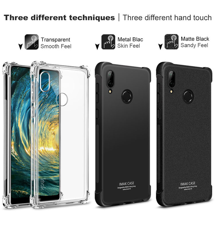 เคส Huawei P20 Lite #เคสฝาหลัง Skin Feel Anti-drop TPU Case + Explosion-proof Screen Film