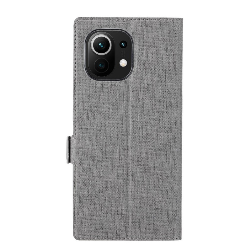 เคส Xiaomi Mi 11 #เคสแบบฝาพับหนัง PU VILI DMX Cross Texture Leather คุณภาพดี