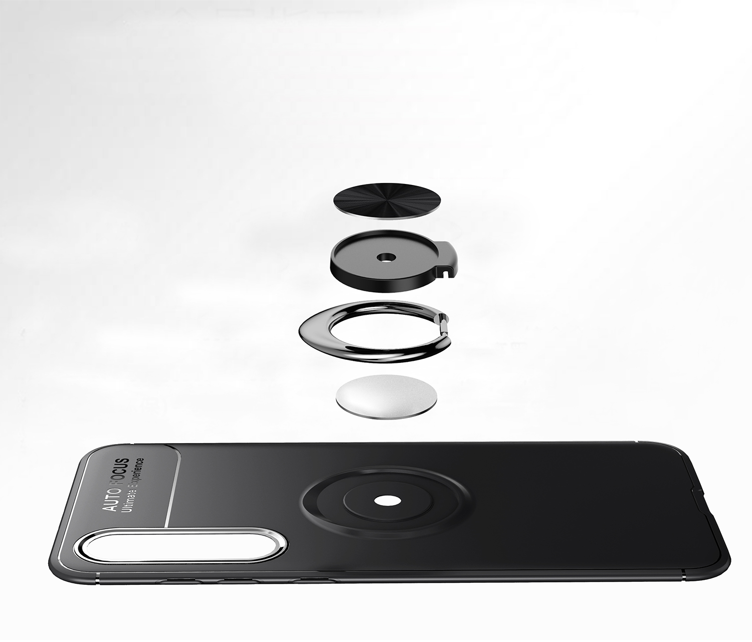เคส Xiaomi Mi 9 SE #เคสฝาหลัง LENUO Metal Ring Bracket TPU (แผ่นโลหะแบบ Built-in)