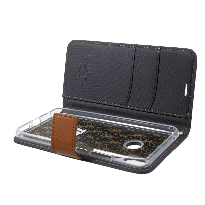 Case Asus Zenfone 5 ZE620KL / Zenfone 5Z ZS620KL #เคสฝาพับแบบกระเป๋าสตางค์ ROAR KOREA Twill Leather Wallet