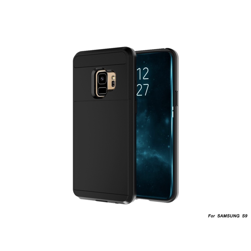 เคส Samsung Galaxy S9 G960 #เคสฝาหลัง Sliding Card Holder PC+TPU
