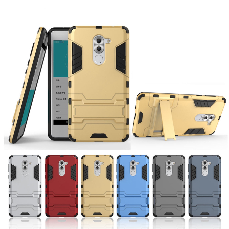 เคส GR5 2017 #เคสฝาหลัง Hybrid PC + TPU สีฟ้า #สินค้าพร้อมส่ง