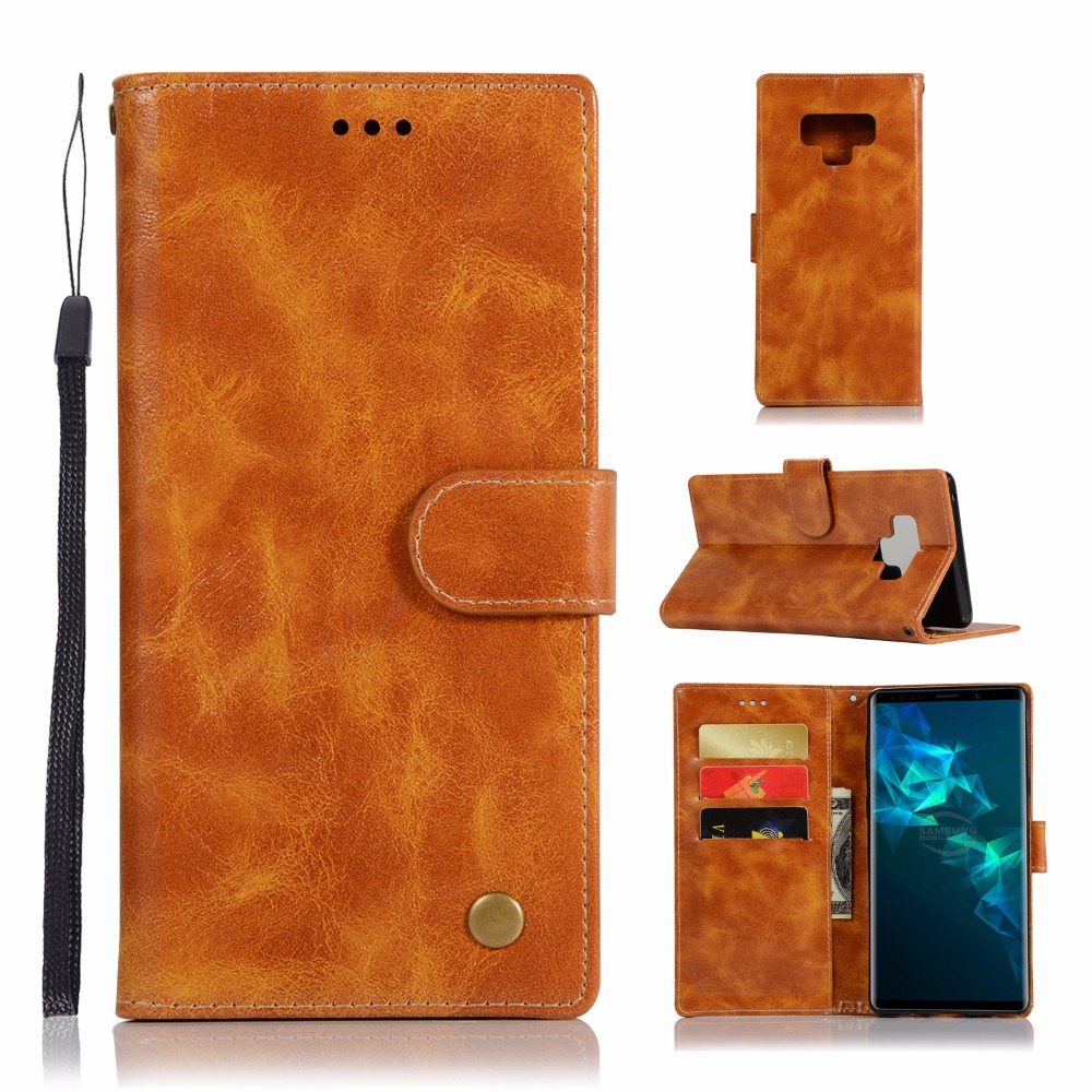 Case Samsung Galaxy Note 9 #เคสฝาพับเกรดพรีเมี่ยมแบบกระเป๋าสตางค์ หนัง PU Vintage