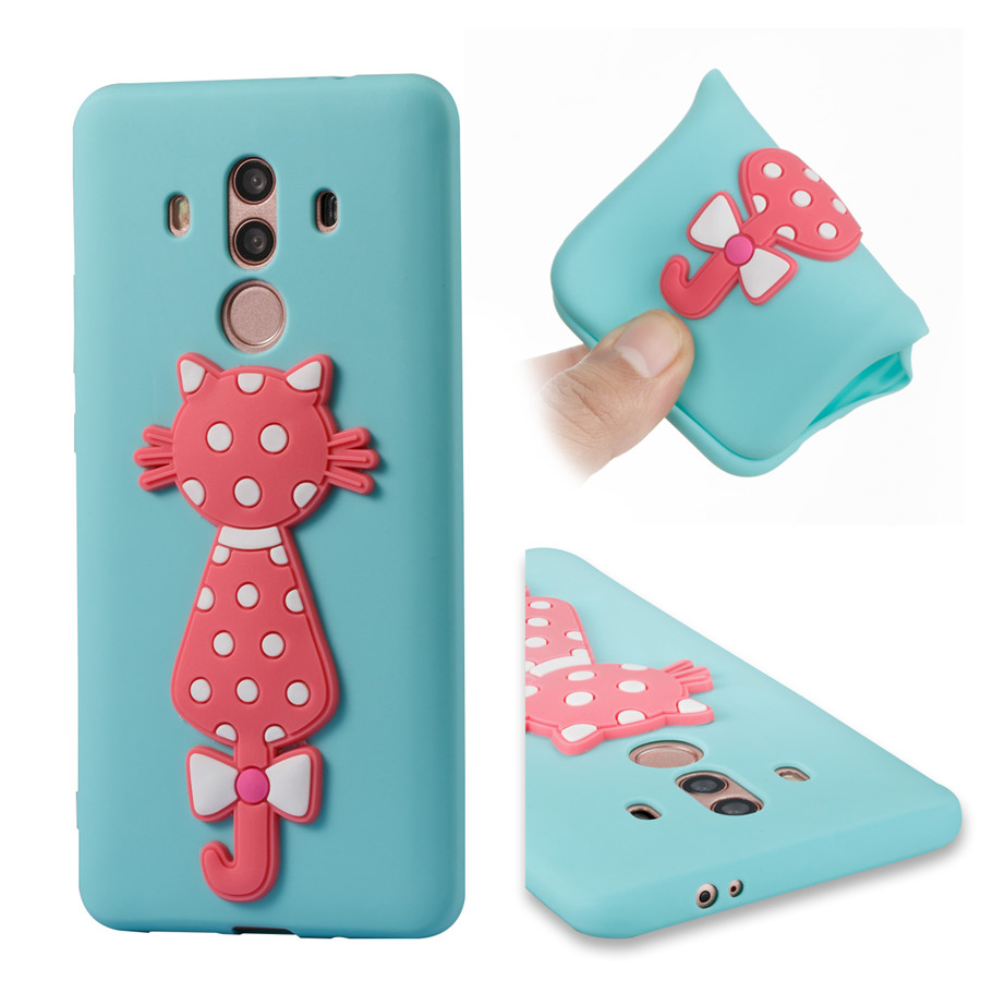 เคส Huawei Mate 10 Pro #เคสฝาหลัง TPU นิ่มรูปแมว 3D น่ารัก