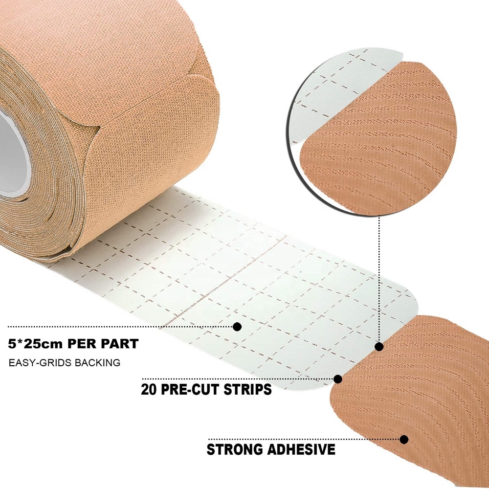 เทปบำบัด เทปติดกล้ามเนื้อ ขนาด 5cm ยาว 5m Muscle sports tape (P04)