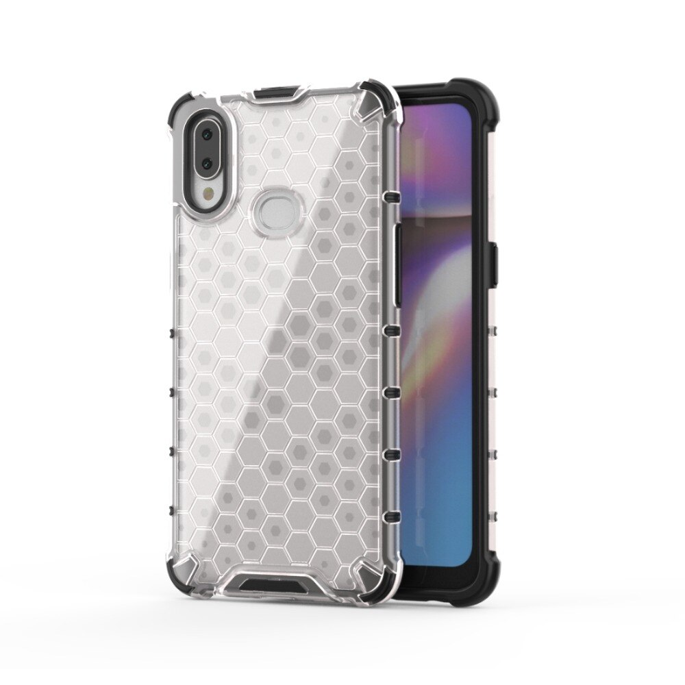 Case Samsung Galaxy A20s #เคสฝาหลังกันกระแทก Honeycomb Shock Absorber TPU + PC + Silicone Hybrid