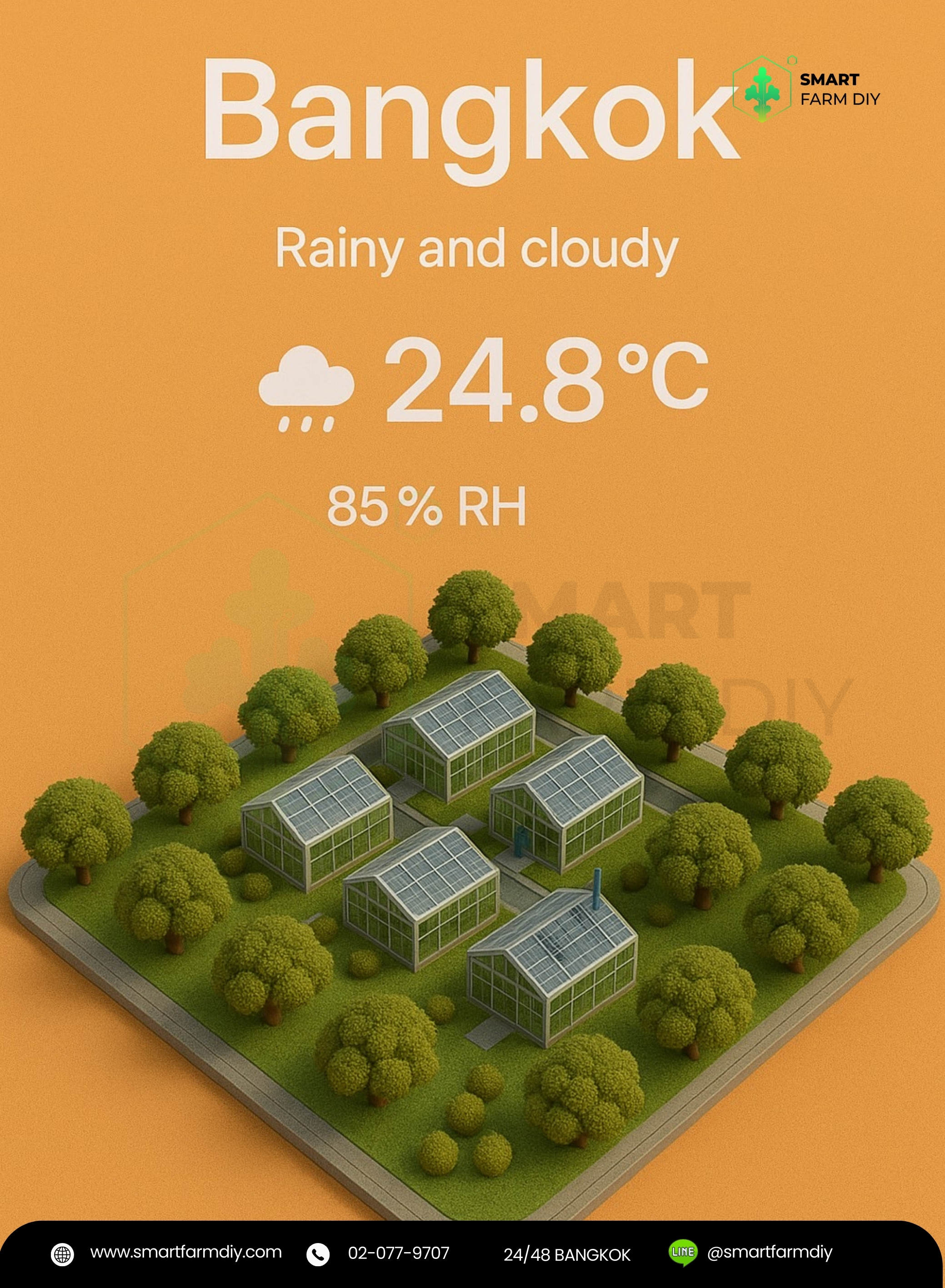 รับออกแบบฟาร์มพืช แนว Miniature Green House Farm/ Tech Farm/ Urban Farm / friendly environment