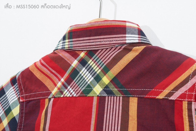 เสื้อลายสก็อตแดงใหญ่ เด็ก 1 ถึง 4 ขวบ